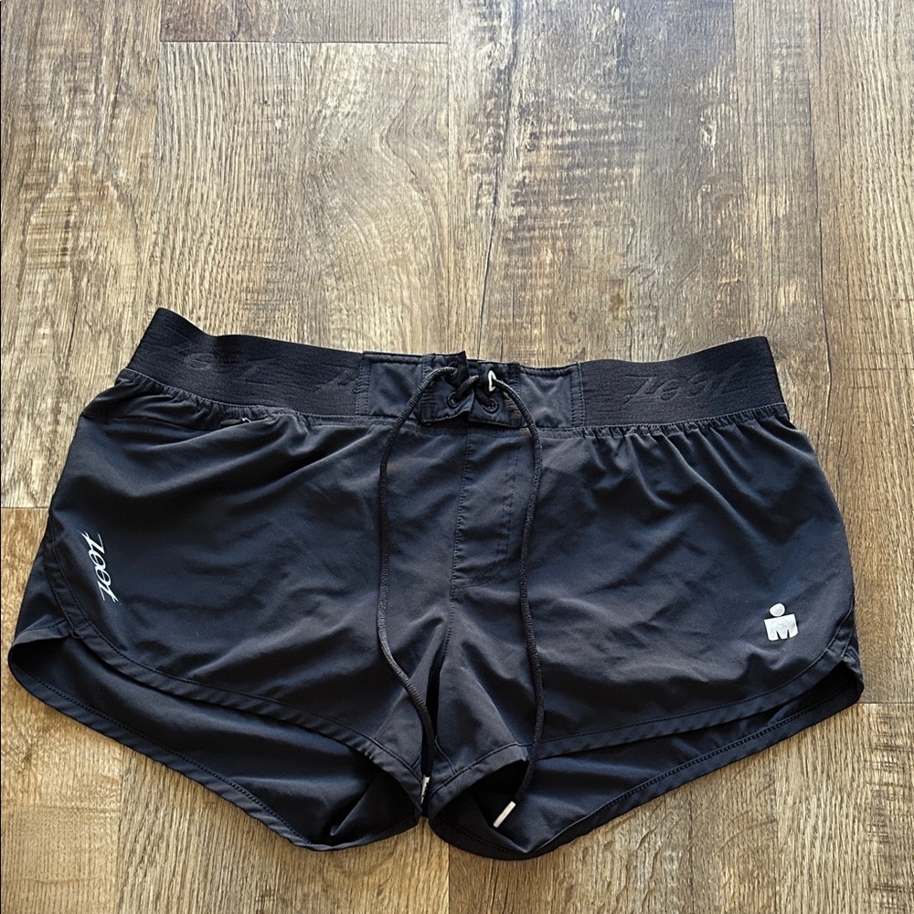 Zoot running shorts with Ironman logo